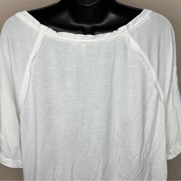 Small Live Well White Colorblock Ombré Tie Dye Short Sleeve Shirt Oversized - Picture 7 of 10